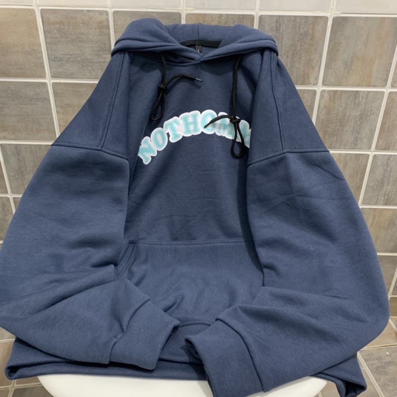 Áo Hoodie Nỉ lót bông form rộng NOTHOMME unisex (nam nữ mặc được) | BigBuy360 - bigbuy360.vn