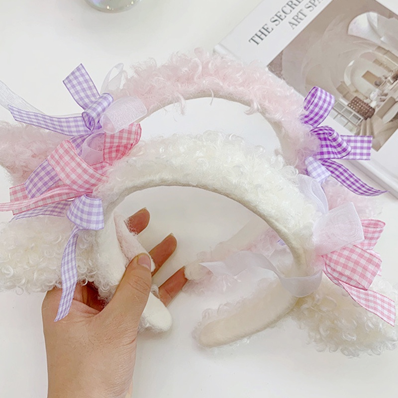 Băng Đô Tai Cừu Họa Tiết Hoạt Hình Dễ Thương Xinh Xắn