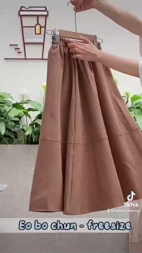 Chân váy dài chữ a dáng xòe, chân váy thô eo chun co giãn nhiều màu AE275 | BigBuy360 - bigbuy360.vn