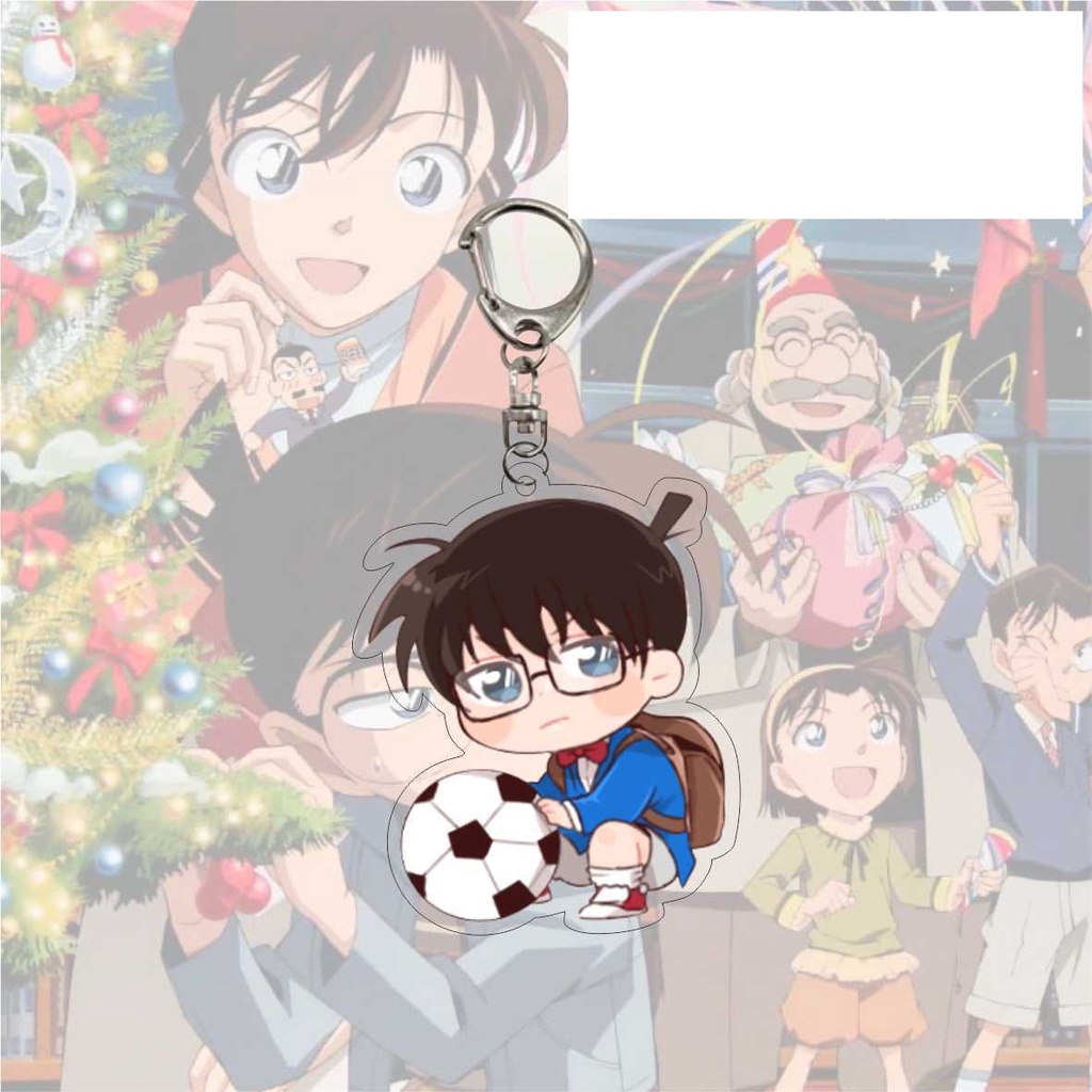 ( Mica trong acrylic ) Móc khóa THÁM TỬ LỪNG DANH CONAN Detective Conan anime chibi dễ thương xinh xắn