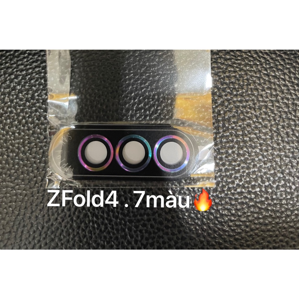 Samsung Z Fold 3 5G, Z Fold 4_Bộ 3 mắt dán bảo vệ camera ánh 7 màu titan ánh cầu vồng