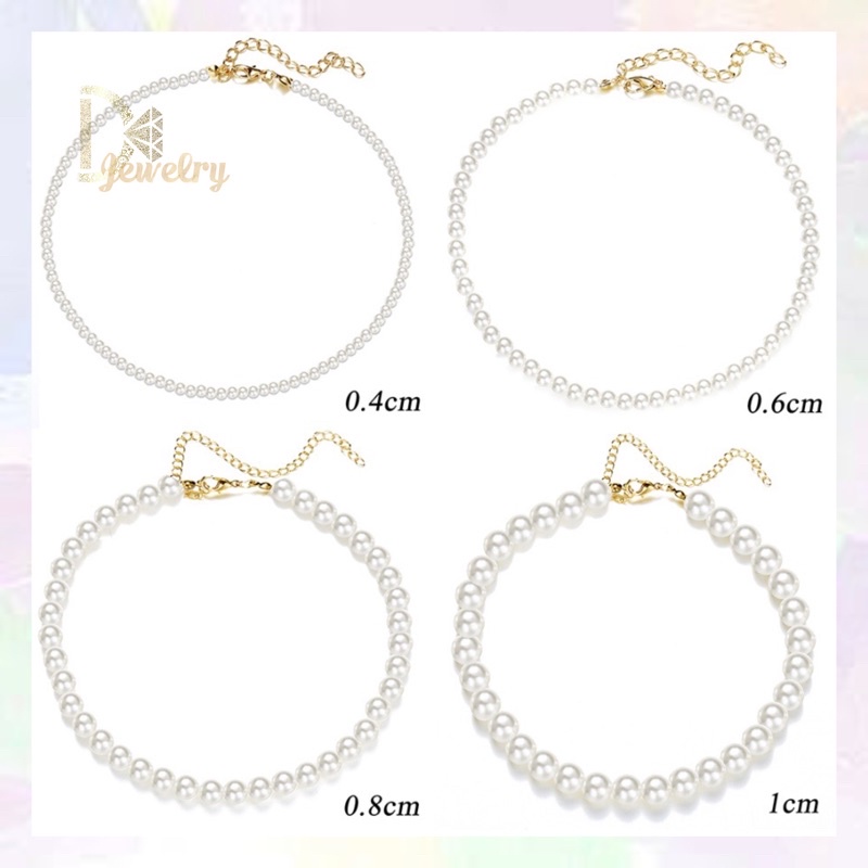 Vòng cổ dự tiệc nữ Dây chuyền ngọc trai Vòng cổ thời trang DJ-K08