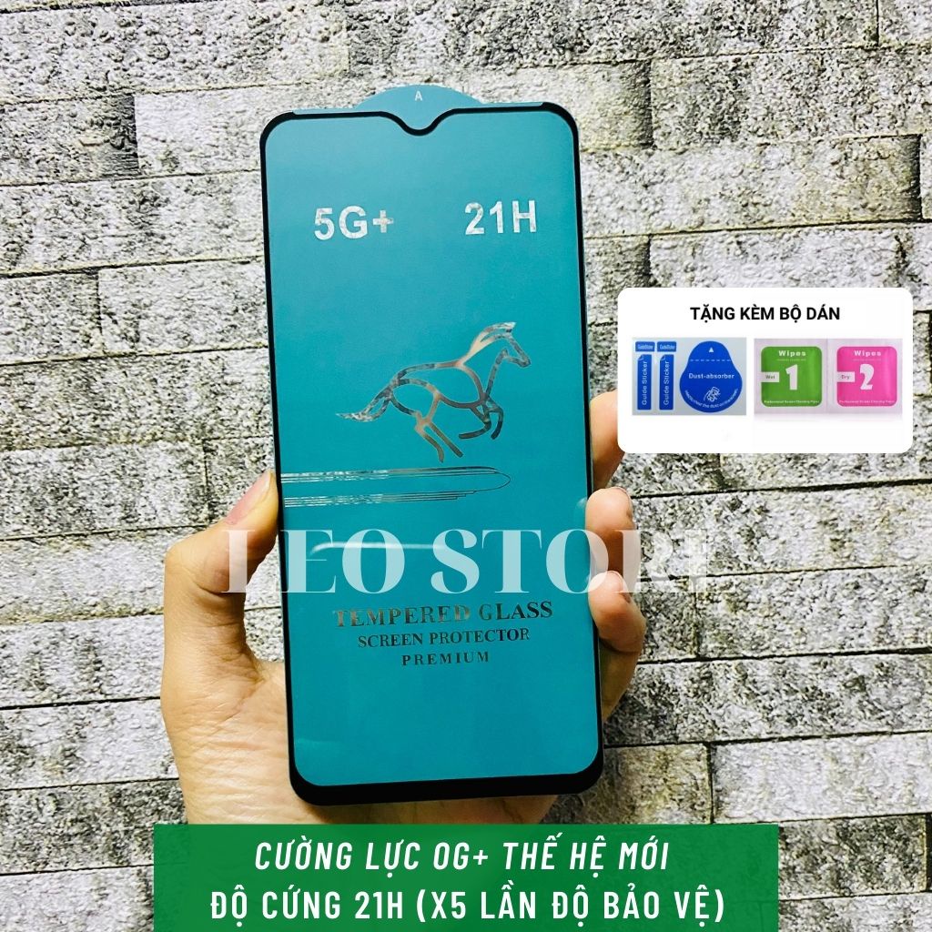 Kính cường lực Oppo A5 2020/A5s Full màn cao cấp 🎁Quà Tặng 🎁 Lướt siêu mượt Độ trong suốt cao Rõ nét - Độ cứng 21H