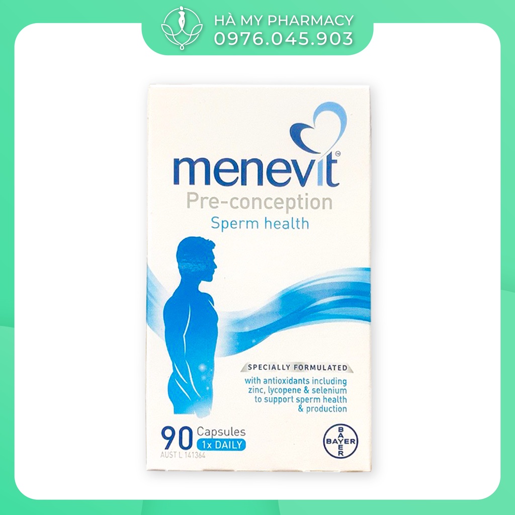 [Chuẩn Auth Chính Hãng]Viên uống MENEVITvitamin cho nam giới 30/90 viên của Úc, tăng chất lượng và số lượng tinh trùng.