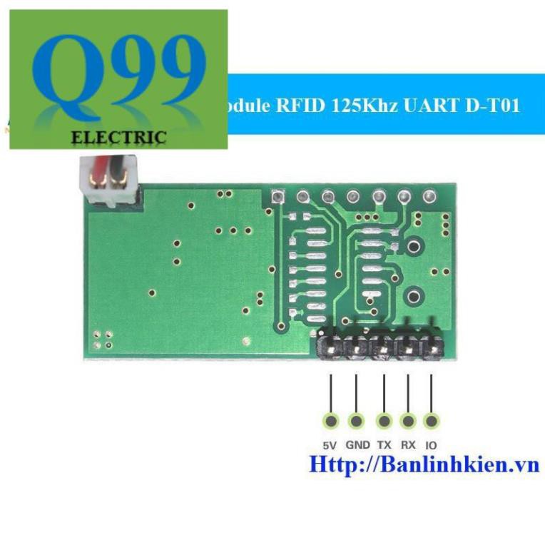 [Giá rẻ] [Q99] [Mô đun] Module RFID 125Khz UART D-T01 Zin