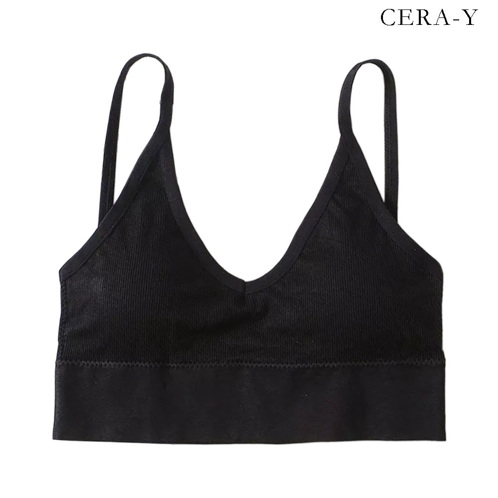 Áo bra croptop CERA-Y màu đen CRA009
