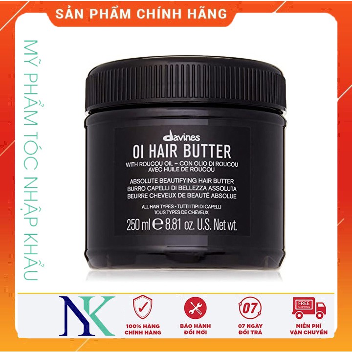 HẤP DẦU DAVINES OI HAIR BUTTER DÀNH CHO MỌI LOẠI TÓC 250ML