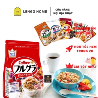 Ngũ cốc Calbee, Ngũ cốc hoa quả Calbee Nhật Bản Đủ Vị Đủ Size