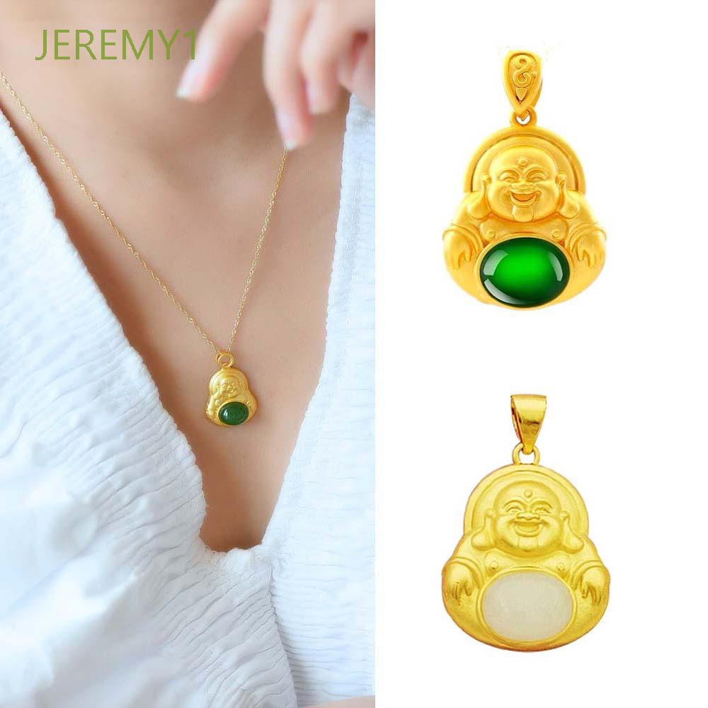 Vòng cổ Mặt Hình Phật Bằng Đồng Thau Tự Nhiên Nhiều Màu Phong Cách Trung Hoa Cổ Điển Cho Nam Và Nữ
