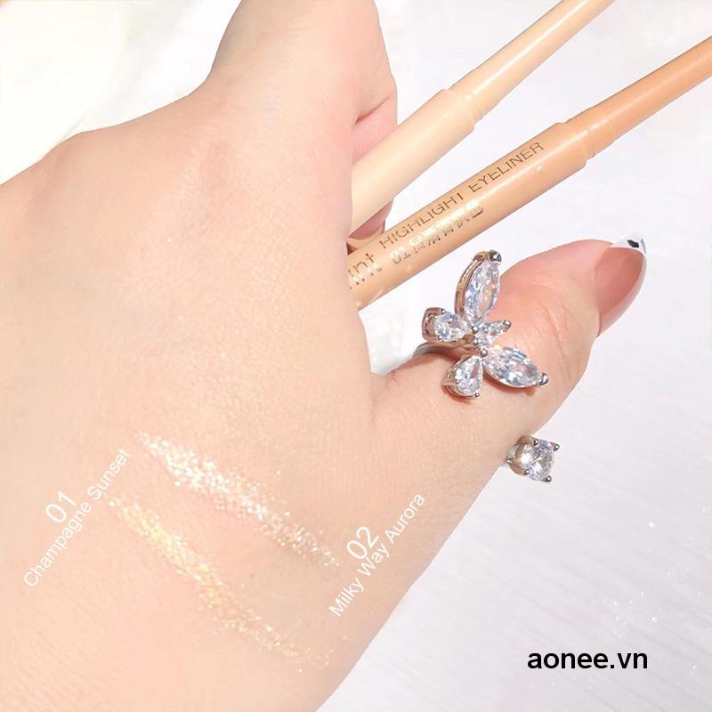 ✨✨Phấn mắt bắt sáng màu trắng nhũ ánh ngọc trai lâu trôi chống thấm nước