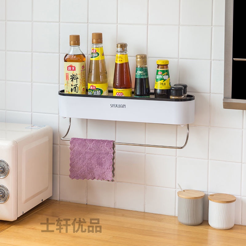 Kệ đựng mỹ phẩm gắn tường không cần khoan cho nhà tắm