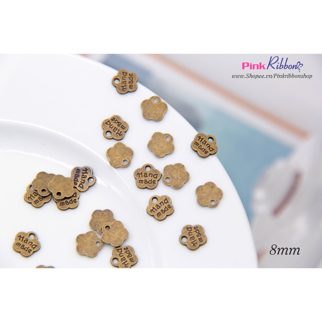 SET 5C - Bảng chữ handmade hoa 1cm màu đồng
