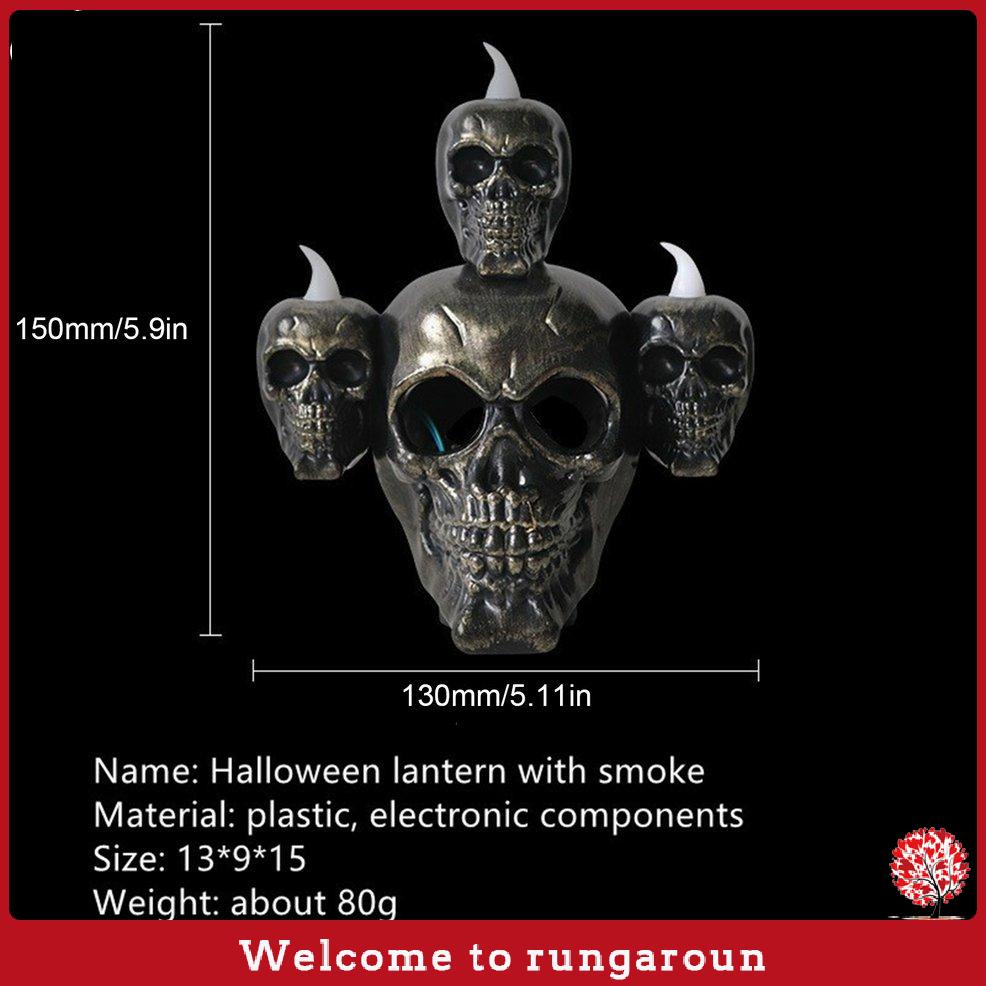 [9201]Halloween Smoke Horror Skull Head Lamp Pumpkin Lamp Decoration Props