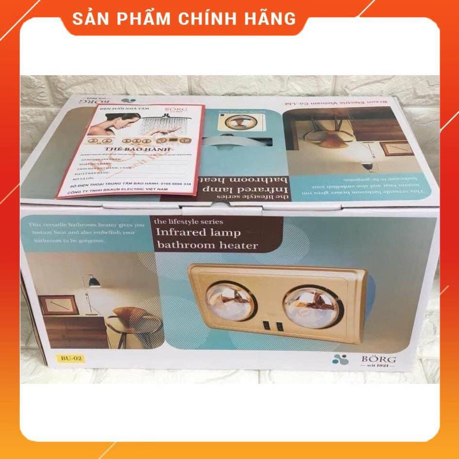 [Freeship extra] ĐÈN SƯỞI BORG BRAUN 2 VÀ 3 BÓNG - Hàng chính hãng - BH 5 năm Huy Anh