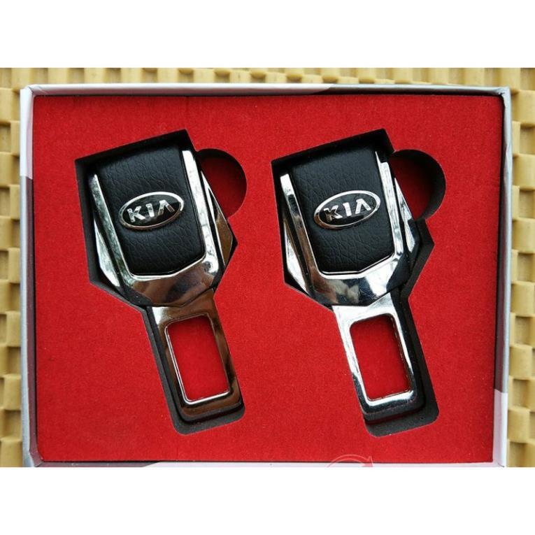 Cài chốt dây an toàn ô tô loại xịn có logo hãng xe - giá 2 cái- có video thật