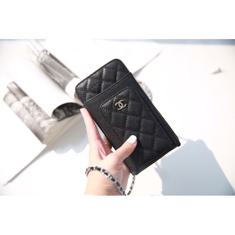 Túi đeo chéo CASE PHONE  DA THẬT mịn sần khoá bạc hàng cao cấp