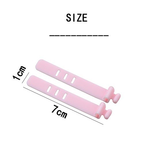 FEELING Set 5 Dụng Cụ Quấn Dây Cáp / Điện Thoại Bằng Silicon Siêu Mỏng Đa Năng