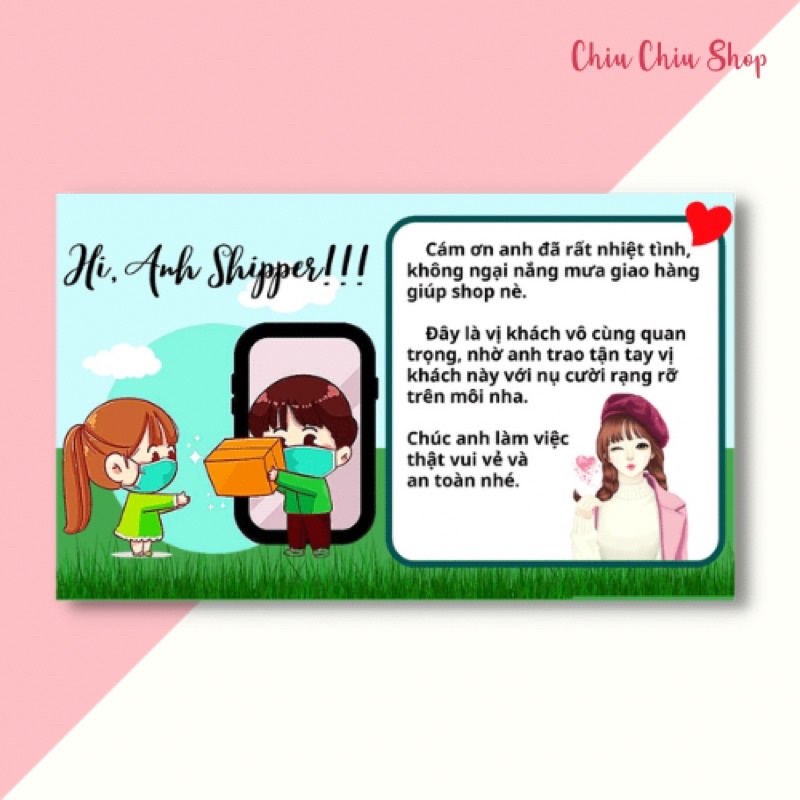 100 tem dán cảm ơn shipper