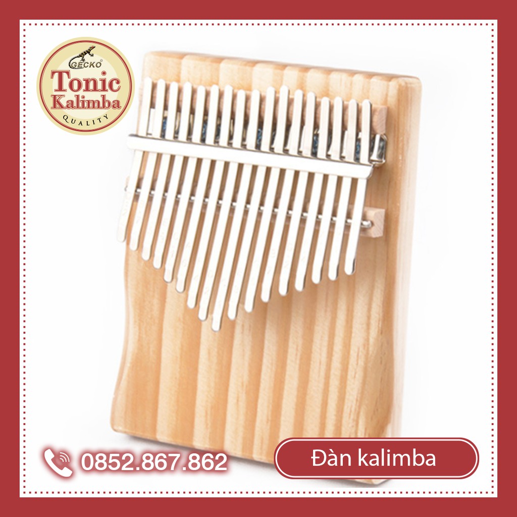 Đàn kalimba 17 phím KIMI gỗ Gụ nguyên khối KIMI-001S Hàng chính hãng