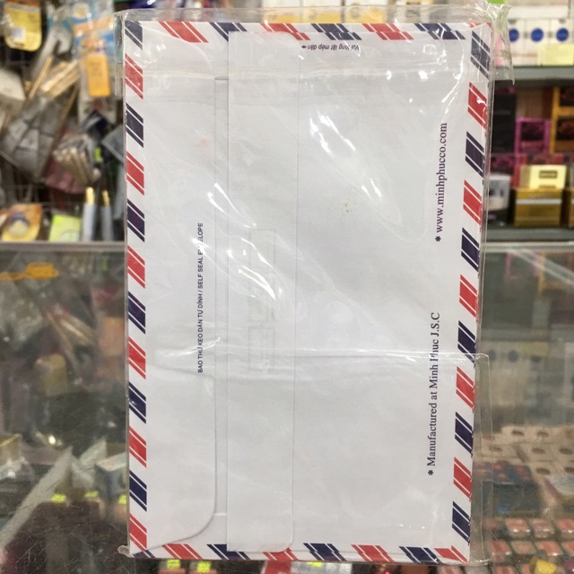 1 bịch 20 cái bao thư có dán tự dính (loại 1)