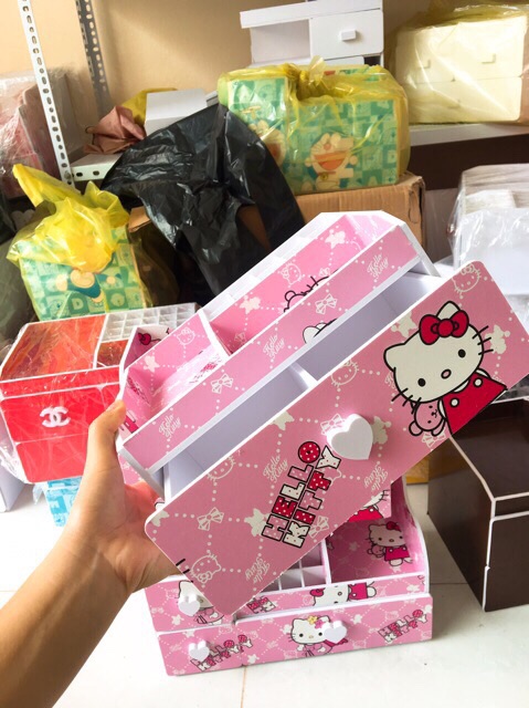 Kệ mỹ phẩm 25cm hello kitty mới