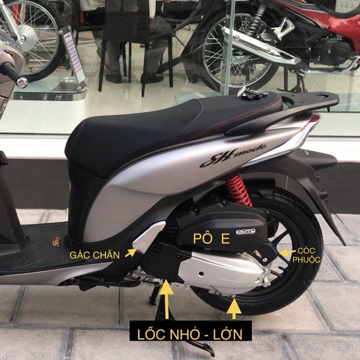 Ốp gác chân nhỏ xe SH MODE đời 2013 - 2019
