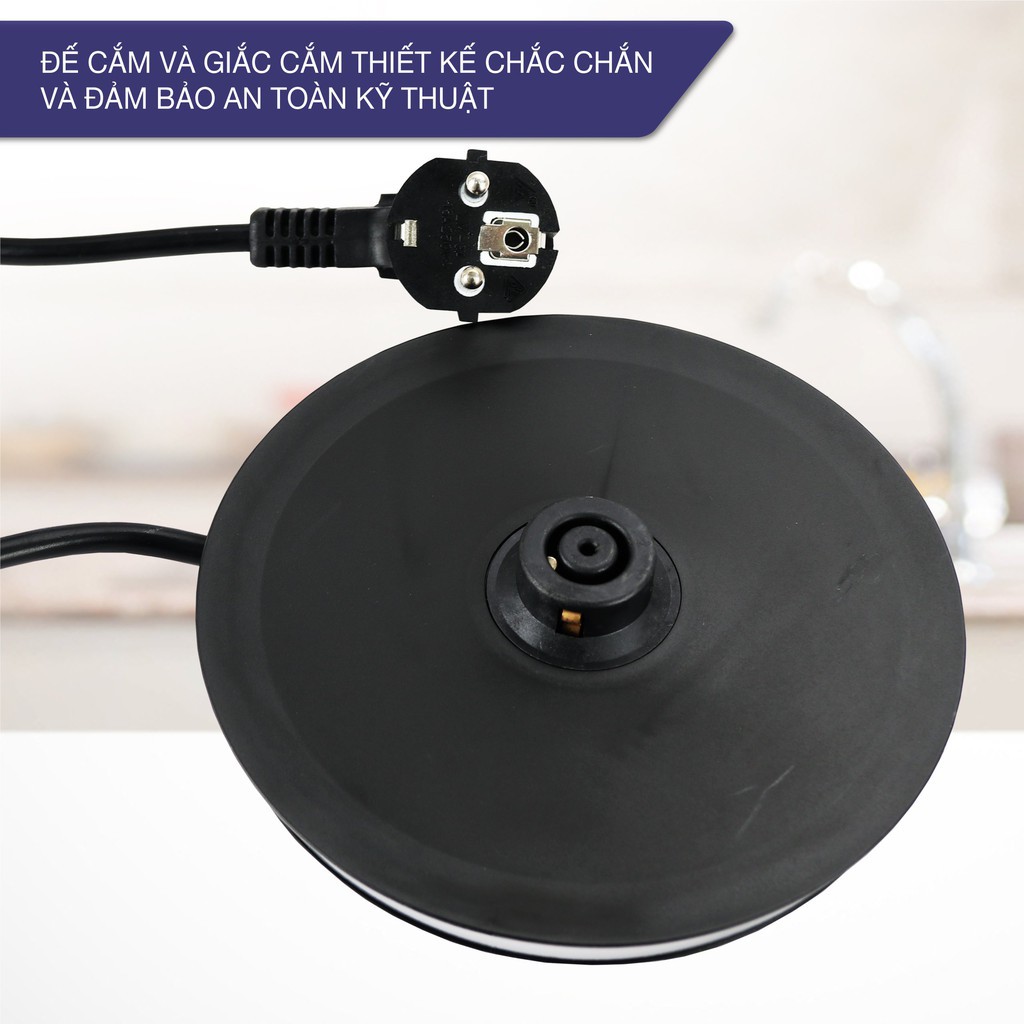 Ấm siêu tốc bình siêu tốc thủy tinh của Đức LEBENLANG LBE2819 1.8L