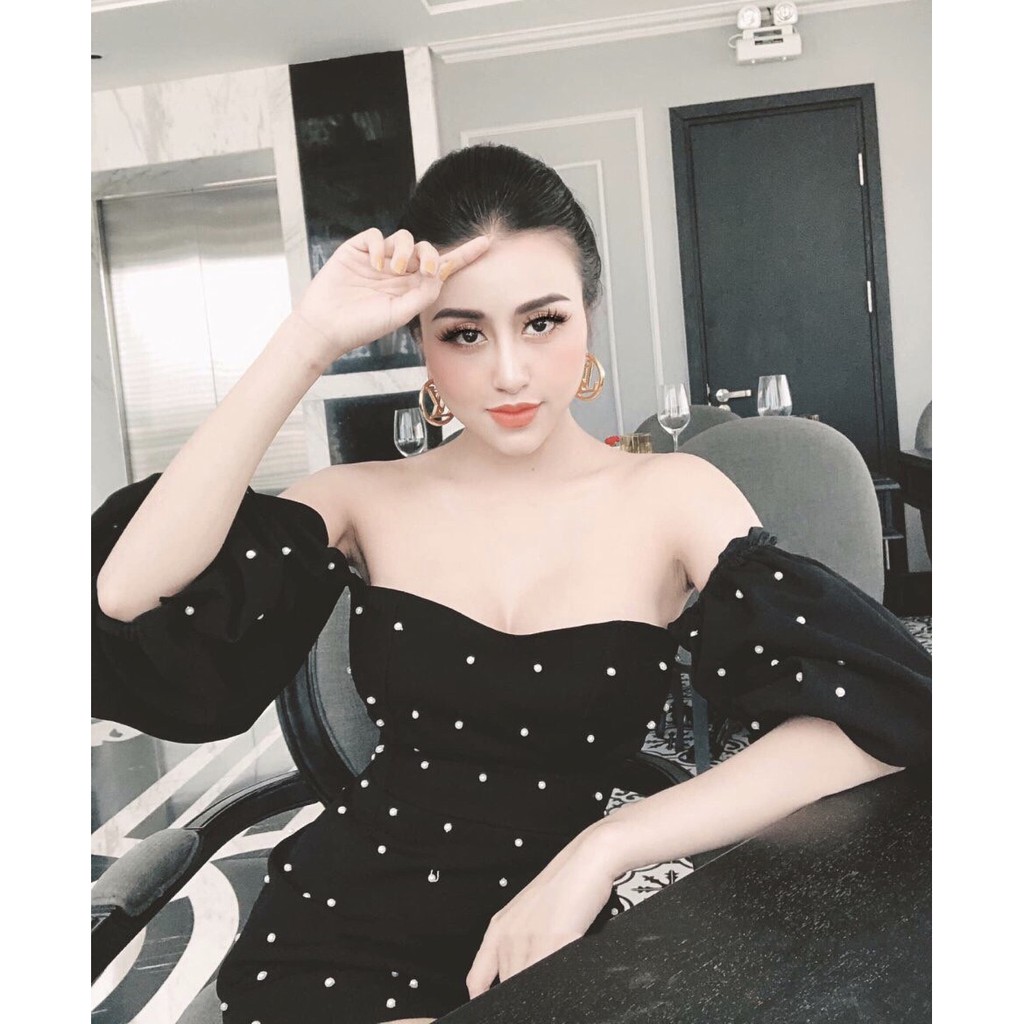Đầm Ulzzang nữ cúp ngực chấm bi 💖FREESHIP💖 váy nữ hotrend TM7652 | BigBuy360 - bigbuy360.vn