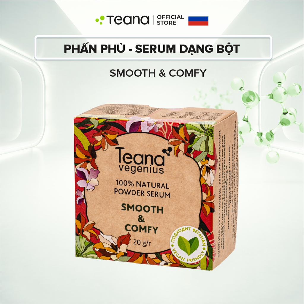 Phấn phủ - serum dạng bột Teana Natural Powder Smooth &amp; Comfy 20g
