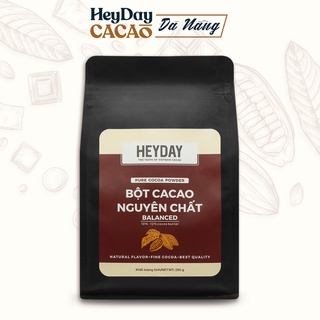 Bột cacao nguyên chất 100% heyday - dòng balanced phổ thông - túi 250g - chuẩn utz quốc tế