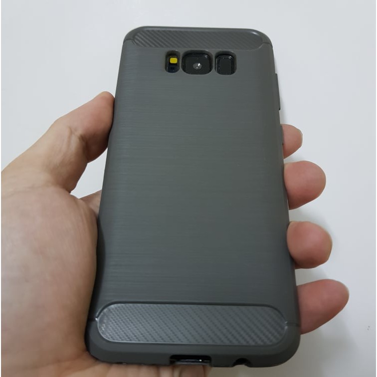 Ốp Tpu giả vân xước kim loại dành cho galaxy S8, s8plus,s9,s9plus,note8,cầm rất sướng và chắc chắn