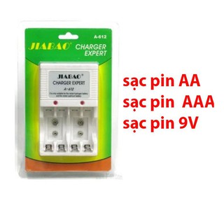 Bộ sạc pin đa năng Jiabao A-612 (sạc pin 2A, 3A, pin 9V)