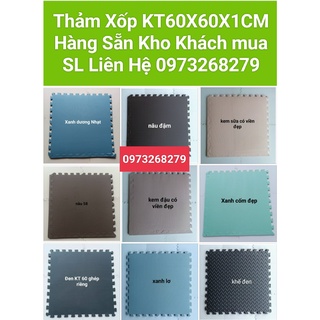 Thảm xốp lót sàn , xốp trải sàn ghép khổ KT 60x60x1cm sản phẩm ít lỗi ghép 1 màu giá 14500₫