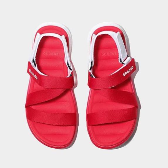 Sandals Shondo F6 sport ombre đế 2 màu đỏ trắng F6S0660 -az1