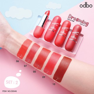 Set son thỏi lì Odbo 5 cây Dreaming lipstick Thái Lan