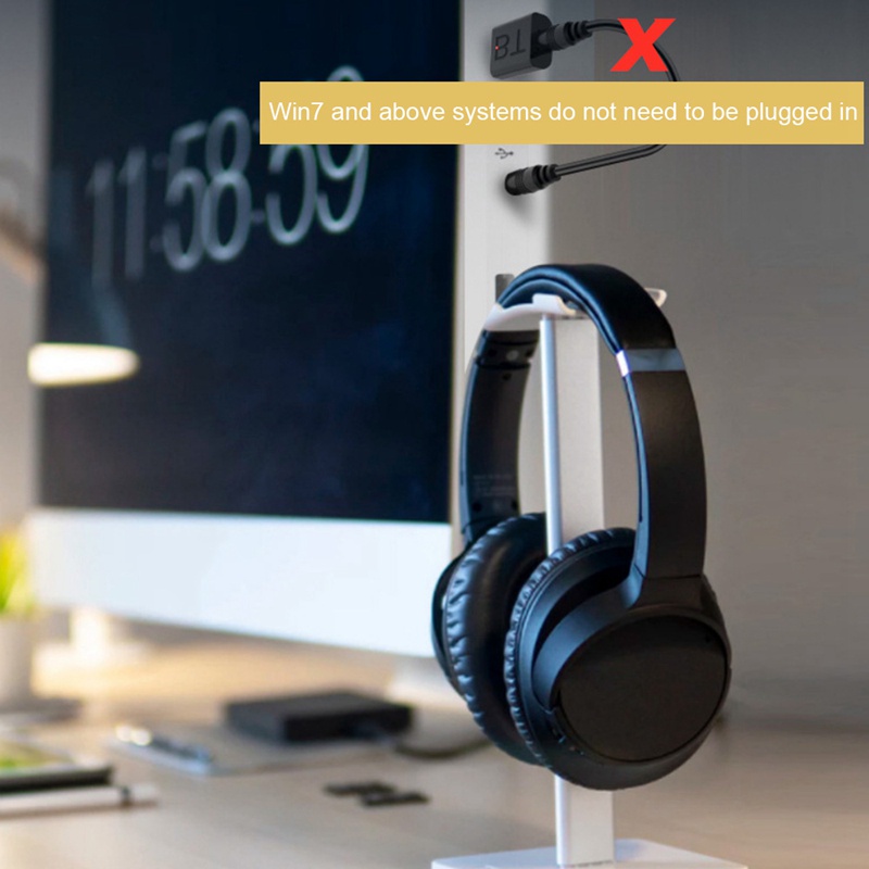 Usb Nhận Tín Hiệu Âm Thanh Bluetooth 5.0 Mini 3.5MM Có Đèn LED 2 Trong 1 Cho Xe Hơi