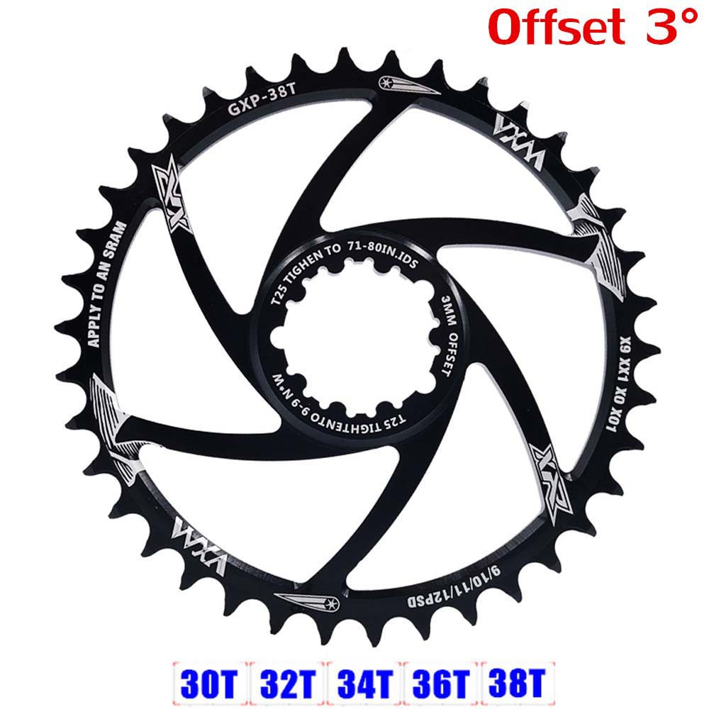 QUINTON MTB Tooth Plate Mountain Bike Cranksets Plate Chainring Road Bike Bicycle Parts Teeth Discs Narrow Wide 30/32/34/36/38/40T fixed gear Crank Chainwheel