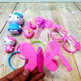 Giỏ đồ chơi trang điểm MÈO hello kitty cho bé DỄ THƯƠNG