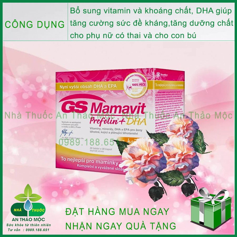 GS Mamavit Prefolin DHA Bổ Sng Dưỡng Chất Cần Thiết Cho Phụ Nữ Mang Thai Và Cho Con Bú