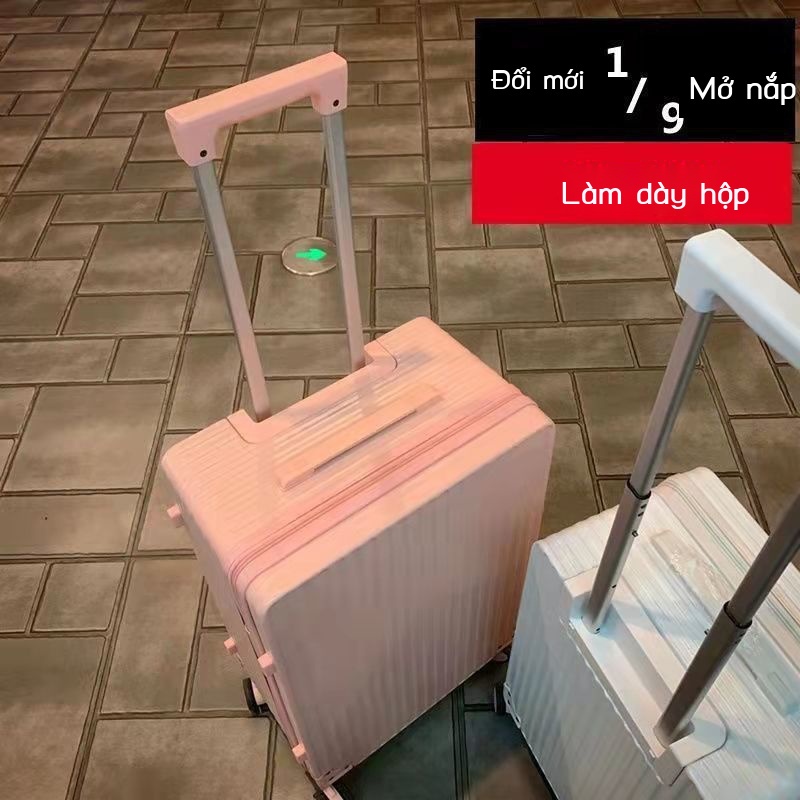 🌈chiếc vali🌈 Vali kéo du lịch,khung nhôm nhựa dẻo ABS, chống va đập, khóa số an toàn (size 22 inch 2