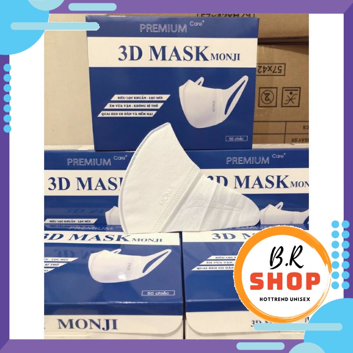 [CHÍNH HÃNG] Khẩu Trang 3D MaskDiệu Linh/ Xuân Lai/Duy Khánh/Monji/UnimaskCông nghệ nhật bản hộp 50c ôm sát mặt