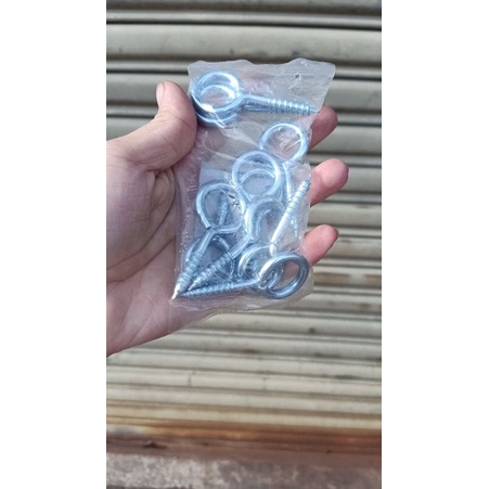 10 cái Đinh Khoen ,Móc tròn Vít khoen tròn,6x4cm loại dày,nặng tay loại tốt