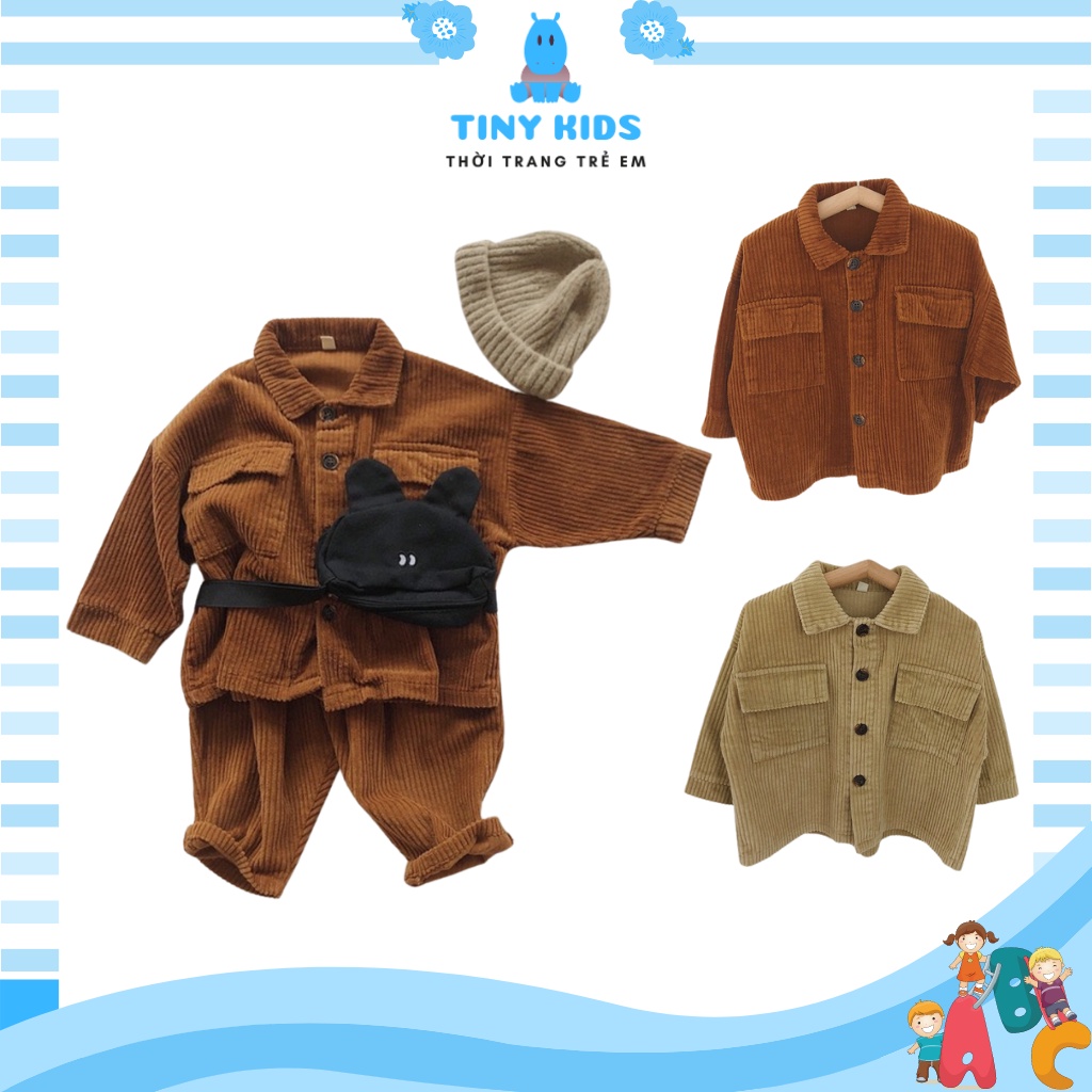Đồ bộ bé trai, đồ bộ thu đông be trai, bé gái tiny kids hàn quốc cho bé từ 6-28kg