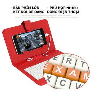 _Bao da bàn phím điện thoại Android có dây- ảnh gốc nha  hàng xả hết