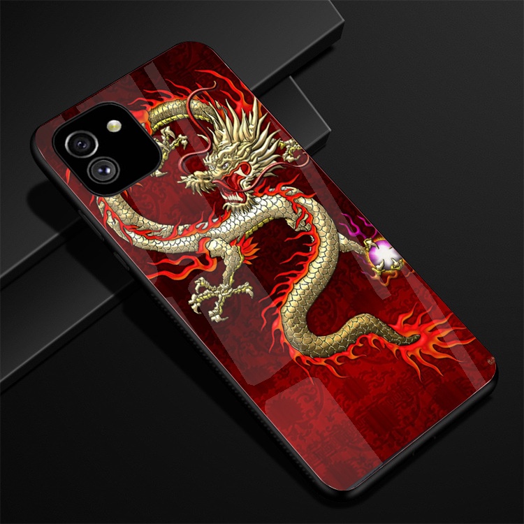 Ốp Lưng Kính SAMSUNG GALAXY A03 Hình in 3D sáng bóng cao cấp