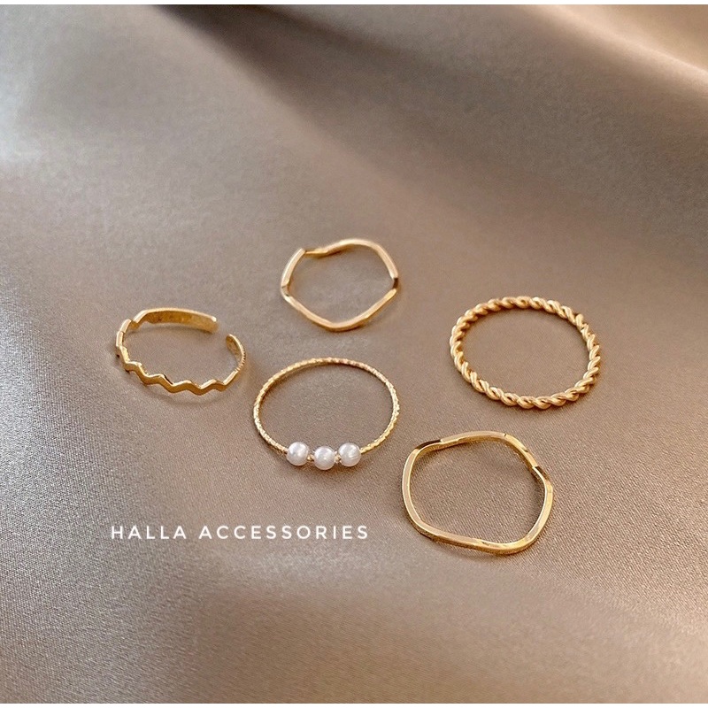 Nhẫn Nữ Ring chain HALLA NH106 NH107