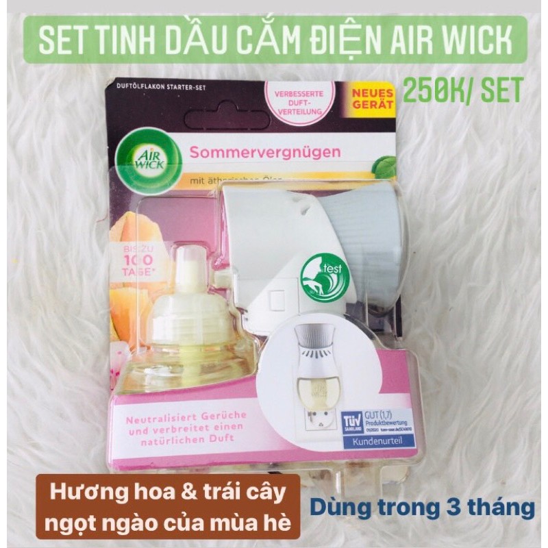 Bộ cắm điện tinh dầu Airwich - hàng Đức