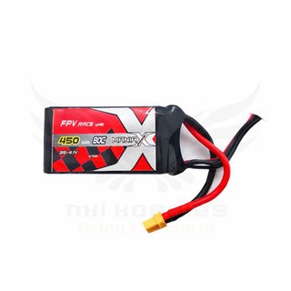 Pin mania-x 11.1v 3s 450mah 80c fpv race