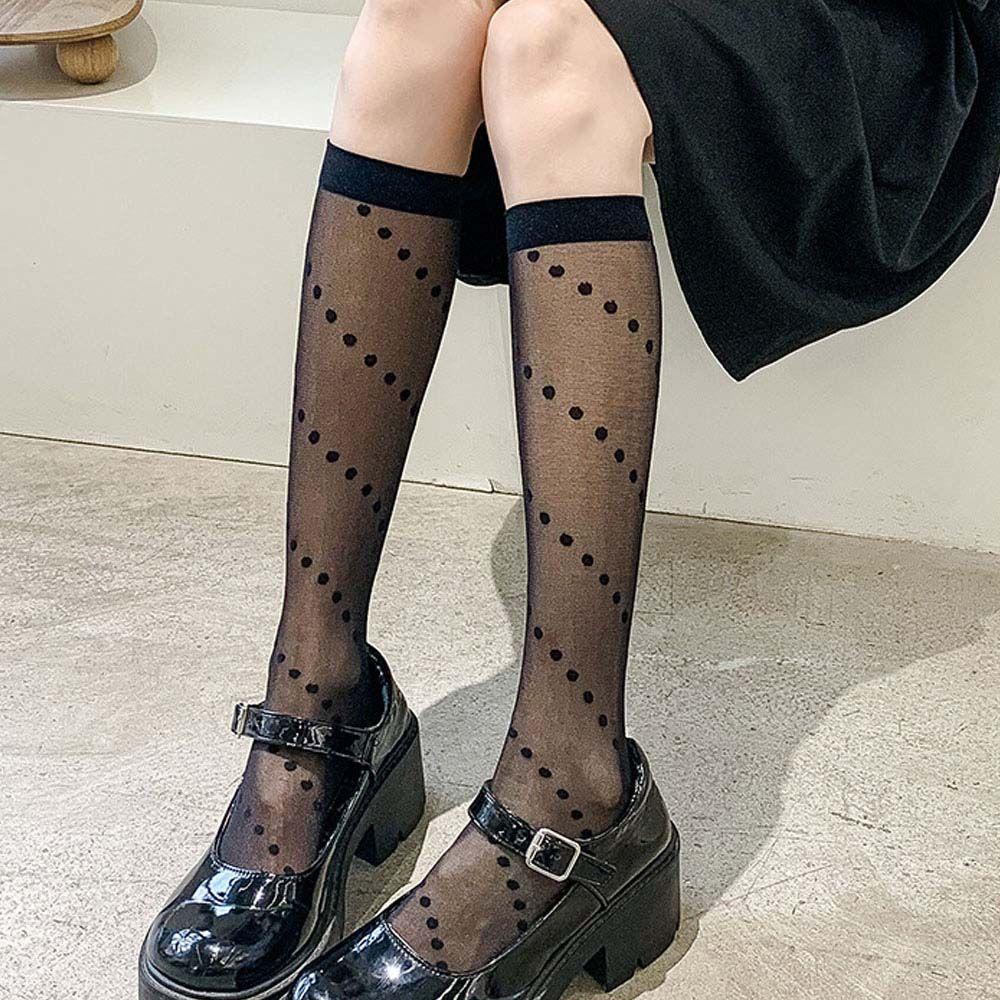 IVORY Vớ Dài Co Giãn Phong Cách Lolita Ngọt Ngào Cho Nữ