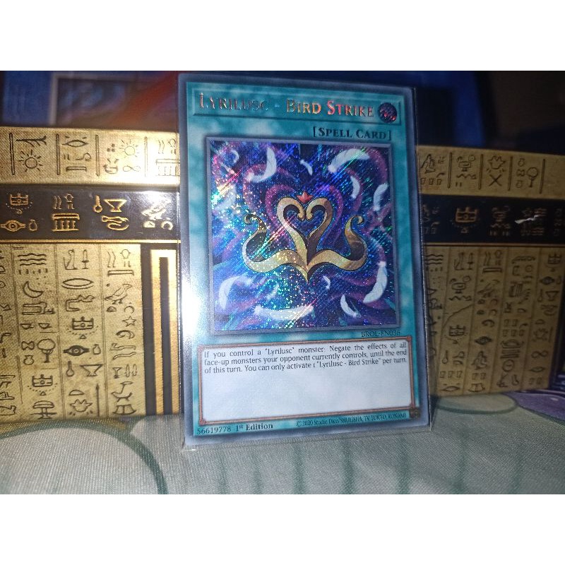 [KN yugioh shop] thẻ bài: Lyrilusc - Bird Strike - BROL-EN036 - Secret Rare 1st Edition